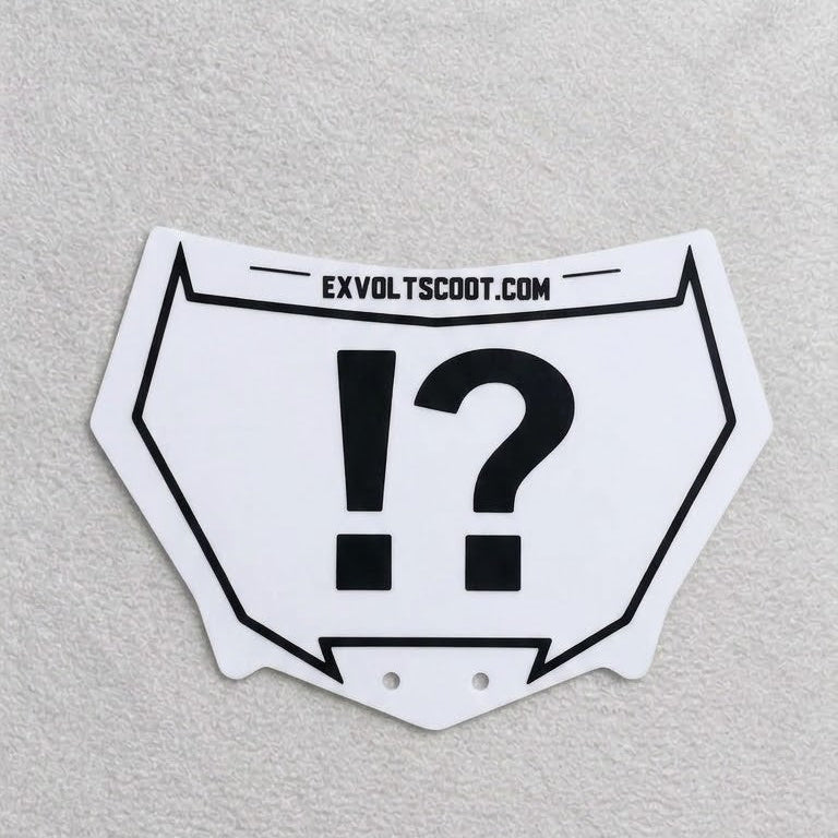 Custom e-scoot plate